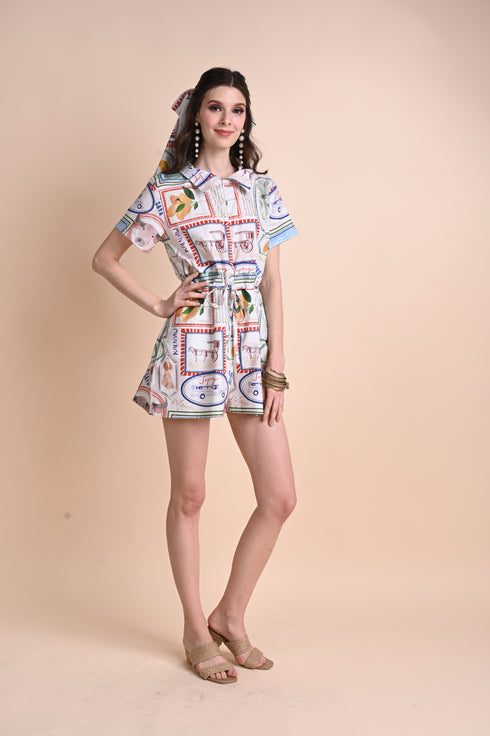 Jenny Print Series 2: Pamana Postmarks - Tristin Romper