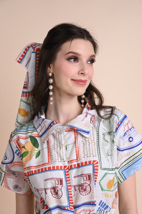 Jenny Print Series 2: Pamana Postmarks - Tori Princess Bow