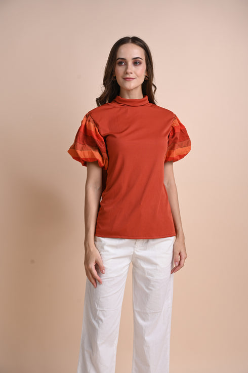 CHICKS x GS: Oringao Puff-Sleeved Top