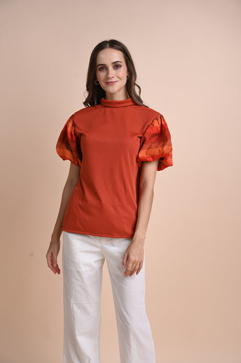 CHICKS x GS: Oringao Puff-Sleeved Top