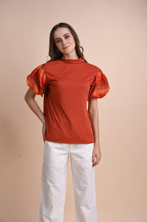 CHICKS x GS: Oringao Puff-Sleeved Top