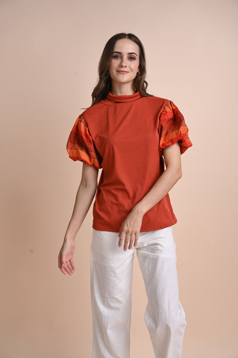 CHICKS x GS: Oringao Puff-Sleeved Top
