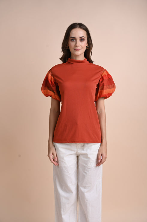 CHICKS x GS: Oringao Puff-Sleeved Top