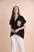CHICKS x GS: Soledad Linen Black Top