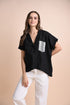 CHICKS x GS: Soledad Linen Black Top