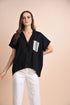 CHICKS x GS: Soledad Linen Black Top
