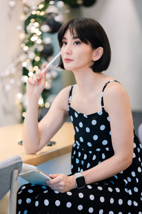 Rica Peralejo Col 8 x GS: Luna Spaghetti Dress