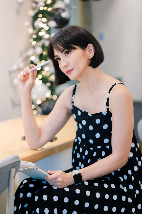 Rica Peralejo Col 8 x GS: Luna Spaghetti Dress