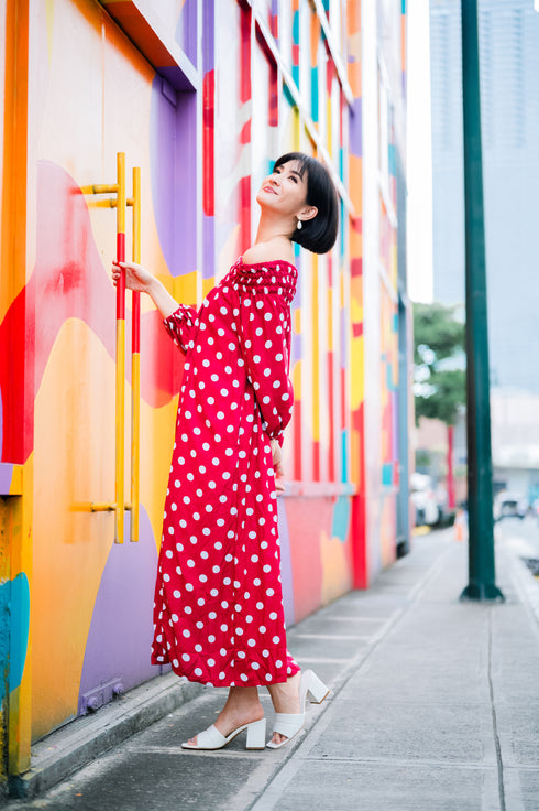 Rica Peralejo Col 8 x GS:Eva Off-Shoulder Dress