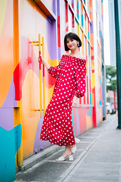 Rica Peralejo Col 8 x GS:Eva Off-Shoulder Dress