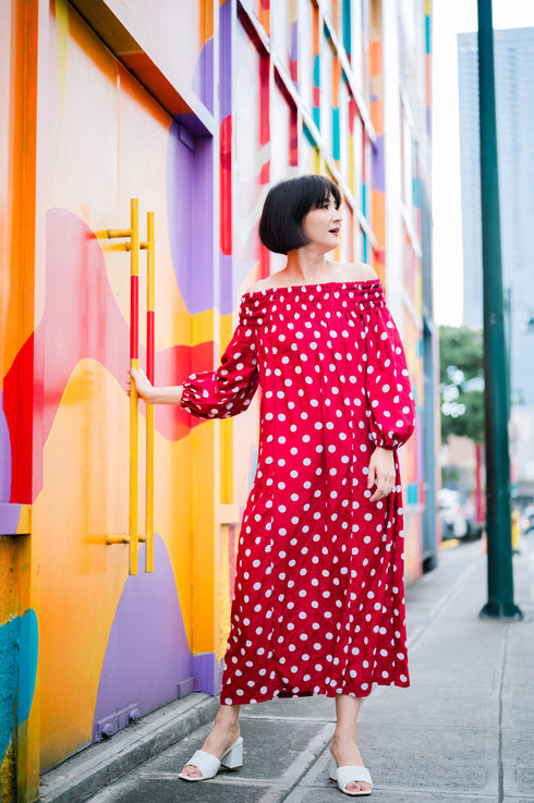 Rica Peralejo Col 8 x GS:Eva Off-Shoulder Dress