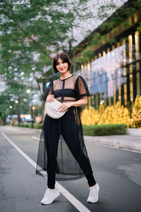 Alhambra x GS by Rica Peralejo: Amelia Parisian Dots See Through Dress (inner not included)