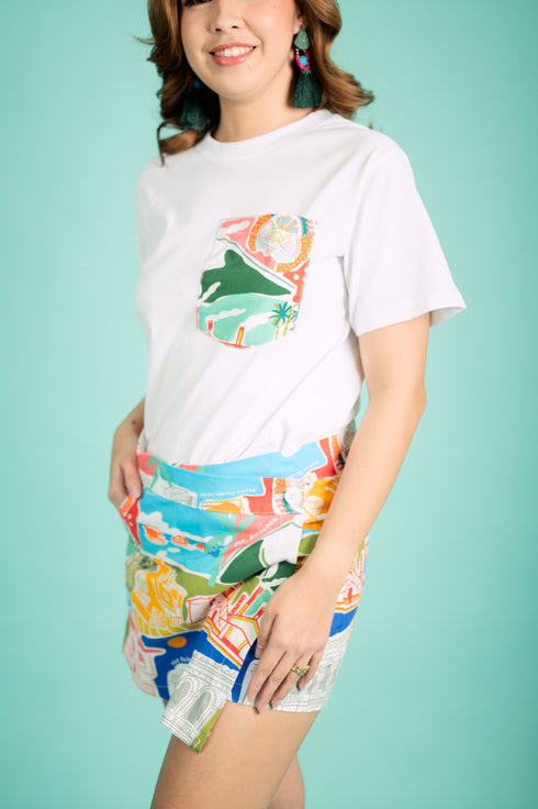 GS Limited Ed Discover Negros Artist Series: Vibrant Faces Skort