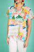 GS Limited Ed Discover Negros Artist Series: Coastal Serenity Oversized Top