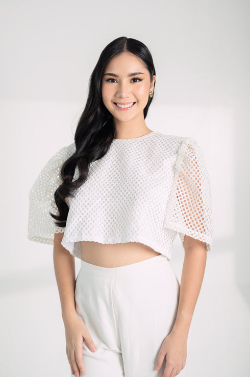 SPECIAL COLLECTION: Melchora Top in Lux White