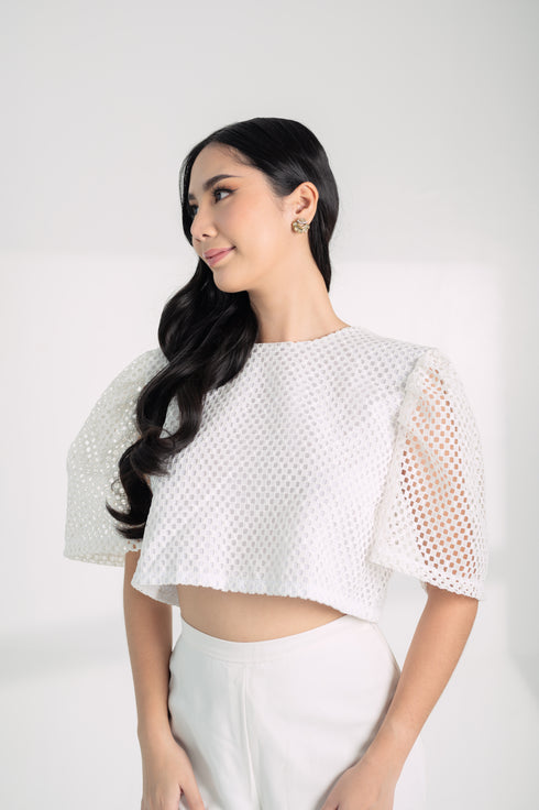 SPECIAL COLLECTION: Melchora Top in Lux White