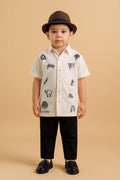 EMGEE by Get Spotted: Modern Filipiniana Del Pilar Unisex Barong for Little Boys (082125)