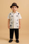 EMGEE by Get Spotted: Modern Filipiniana Del Pilar Unisex Barong for Little Boys (082125)