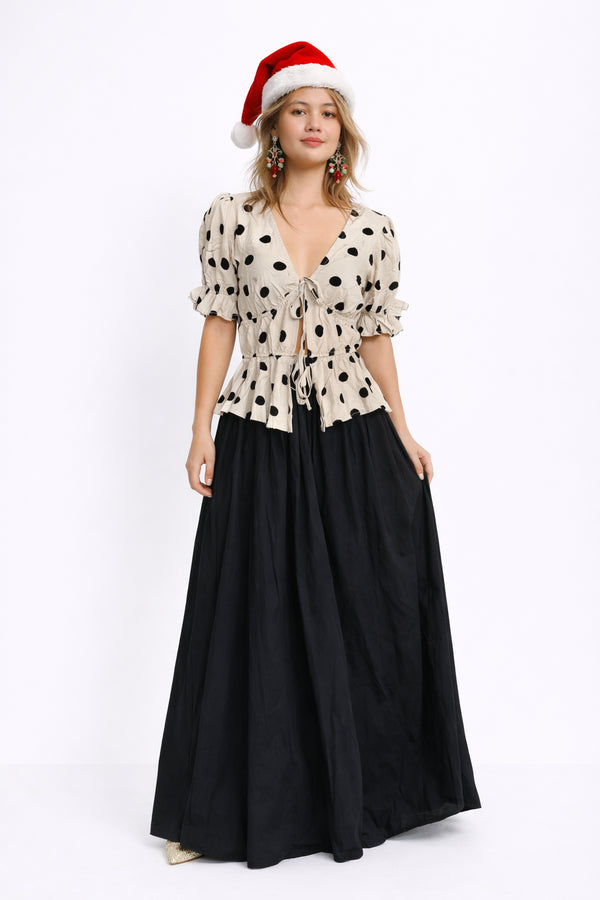 GS Holiday II 2025: Nayeon Skirt with Pockets in Black