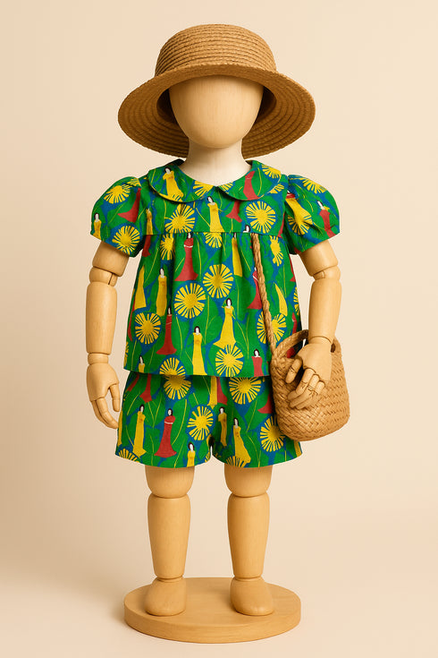 EMGEE by Get Spotted: Top and Shorts Coordinates for Kids in Marilag Fabric