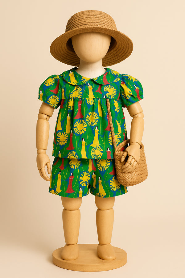 EMGEE by Get Spotted: Top and Shorts Coordinates for Kids in Marilag Fabric