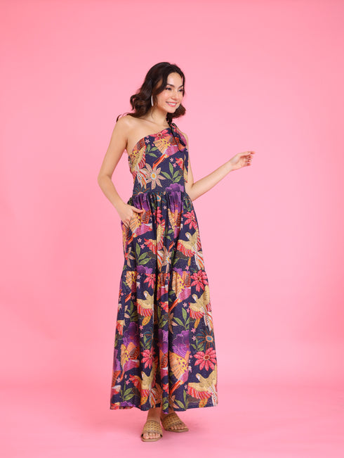 Jenny Avian Dreams: Summer One-Shoulder Smocked Back Dress