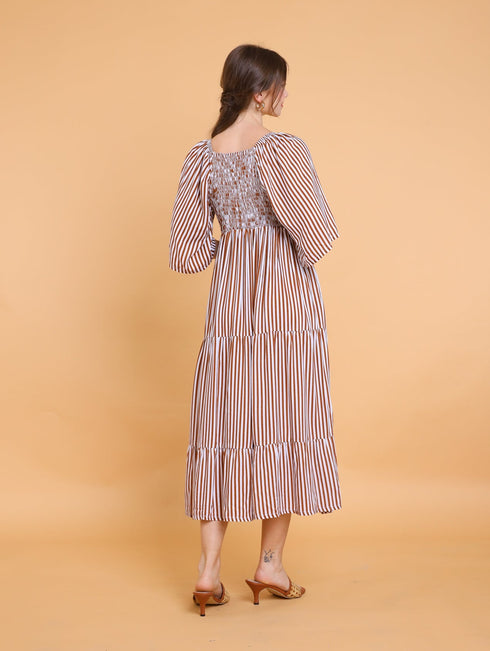 GET SPOTTED SHOP STOCKS Brown Collection: Ladonna Maxi Dress