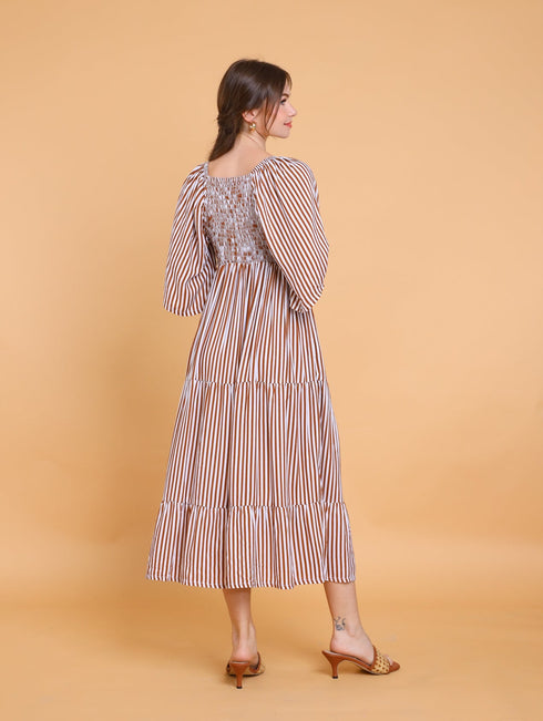 GET SPOTTED SHOP STOCKS Brown Collection: Ladonna Maxi Dress