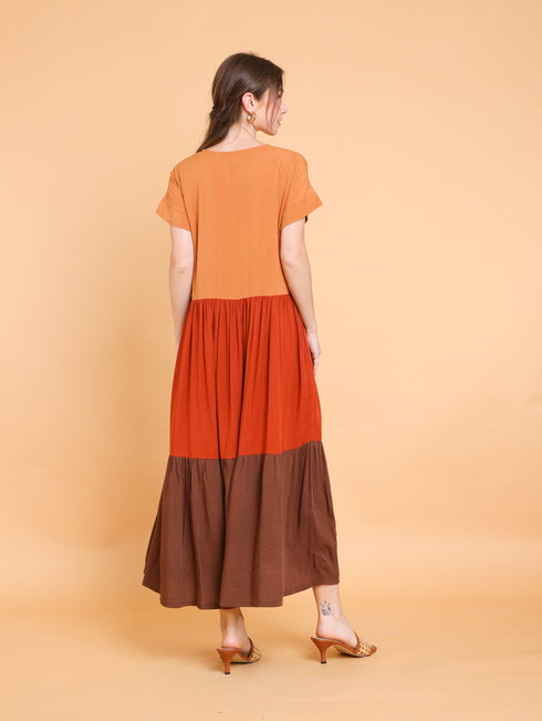 GET SPOTTED SHOP STOCKS Brown Collection: Sharmila Dress