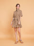 GET SPOTTED SHOP STOCKS Brown Collection: Carley Mini Dress