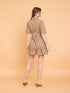 GET SPOTTED SHOP STOCKS Brown Collection: Carley Mini Dress