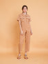 GET SPOTTED SHOP STOCKS Brown Collection: Idara Jumpsuit (LIMITED)