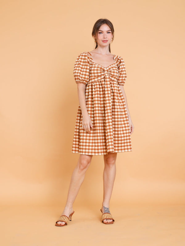 GET SPOTTED SHOP STOCKS Brown Collection: Aiesha Dress (LIMITED)