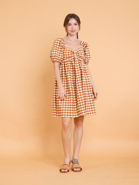 GET SPOTTED SHOP STOCKS Brown Collection: Aiesha Dress (LIMITED)