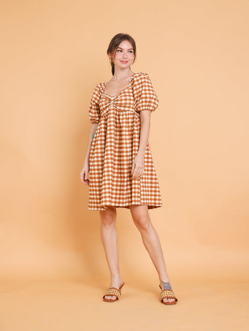 GET SPOTTED SHOP STOCKS Brown Collection: Aiesha Dress (LIMITED)