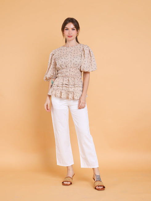 GET SPOTTED SHOP STOCKS Brown Collection: Kris Top