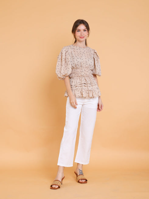 GET SPOTTED SHOP STOCKS Brown Collection: Kris Top