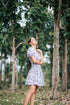 GET SPOTTED SHOP STOCKS Jenny Blue Porcelain: Daisy Floral Smocked-waist Dress