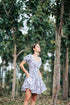 GET SPOTTED SHOP STOCKS Jenny Blue Porcelain: Daisy Floral Smocked-waist Dress