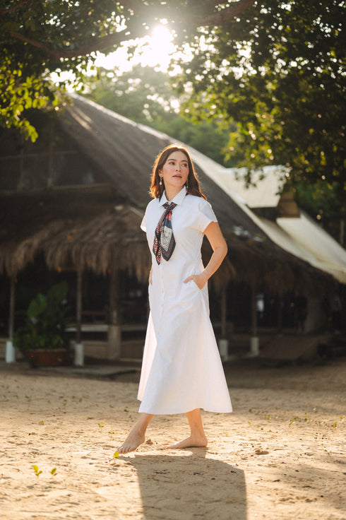 Bela Padilla x Get Spotted: Juris Button-Down Maxi Dress