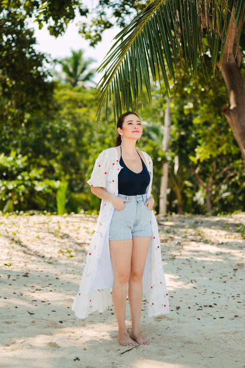 Bela Padilla x Get Spotted: Cristine Limited Edition Eyelet Dress with Rose Details