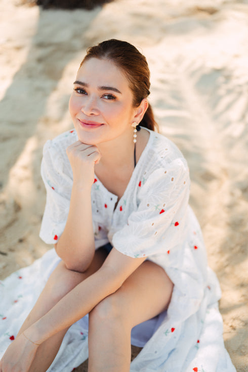 Bela Padilla x Get Spotted: Cristine Limited Edition Eyelet Dress with Rose Details