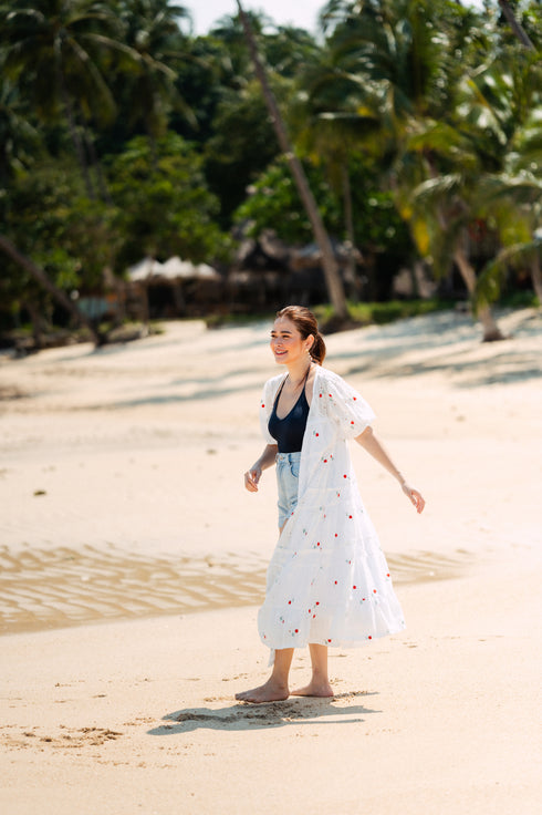 Bela Padilla x Get Spotted: Cristine Limited Edition Eyelet Dress with Rose Details