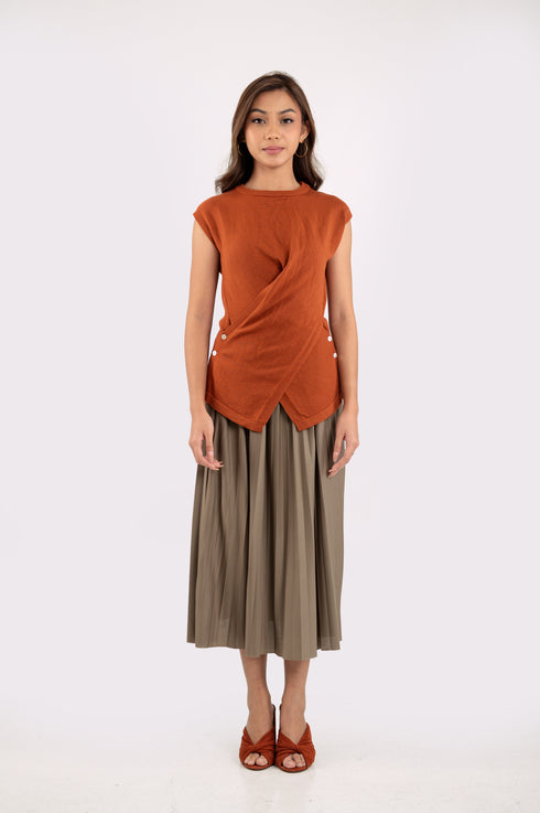 GS Holiday 2024: Crystal Pleated Skirt (022525)