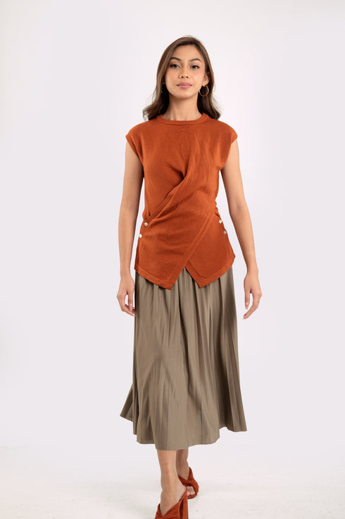 GS Holiday 2024: Crystal Pleated Skirt (022525)