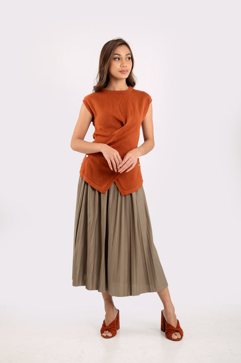 GS Holiday 2024: Crystal Pleated Skirt (022525)