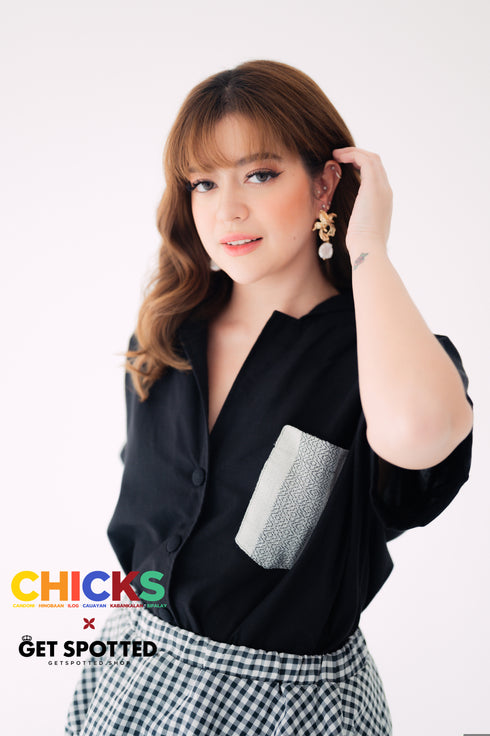 CHICKS x GS: Soledad Linen Black Top