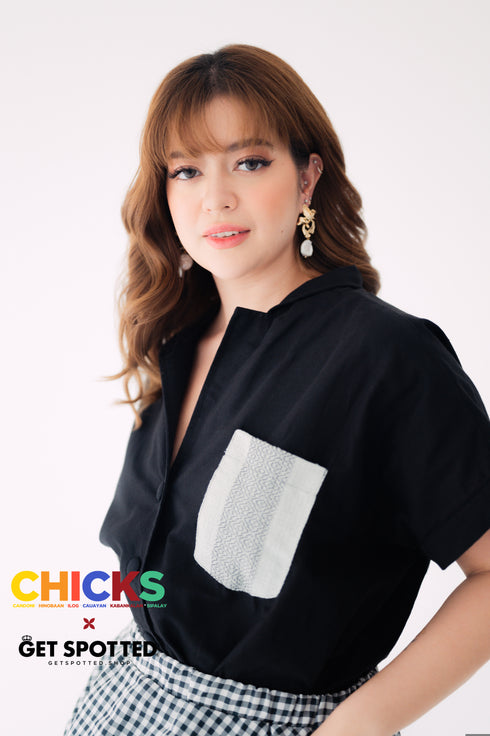 CHICKS x GS: Soledad Linen Black Top