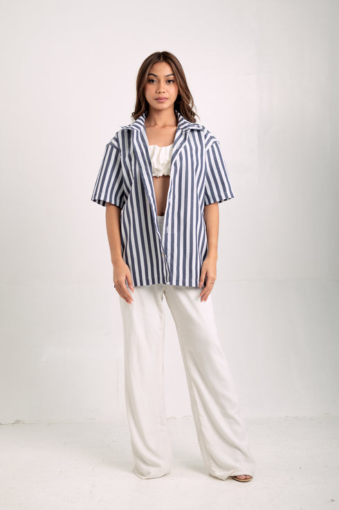 FOR MEN: Beni Button-down Linen Shirt