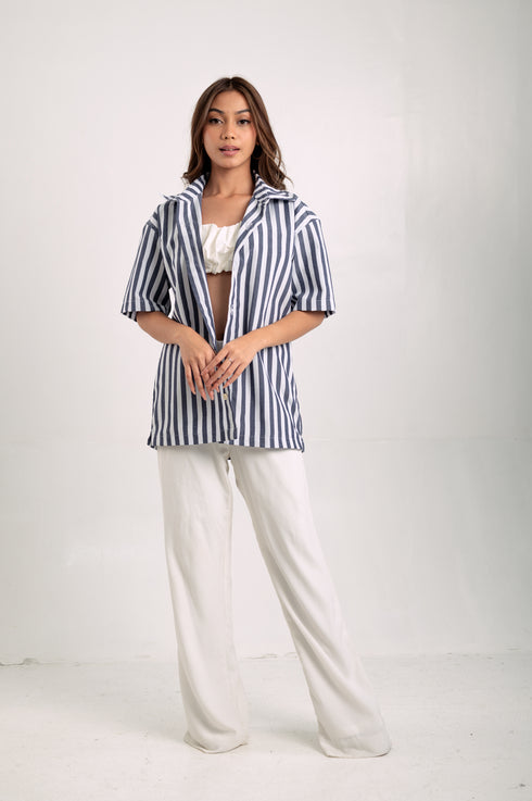 FOR MEN: Beni Button-down Linen Shirt